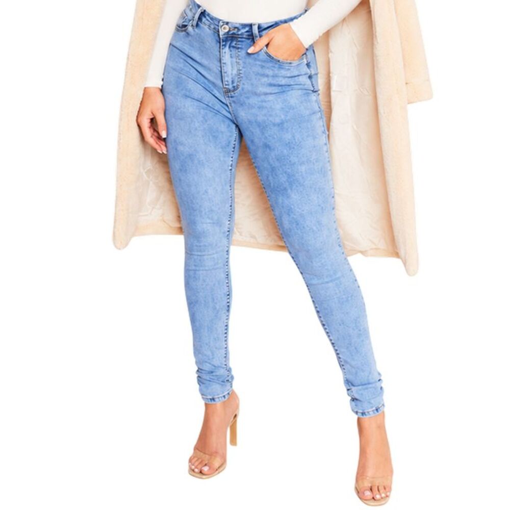 Missy Empire Womens/Ladies 5 Pockets Skinny Jeans / Denim
